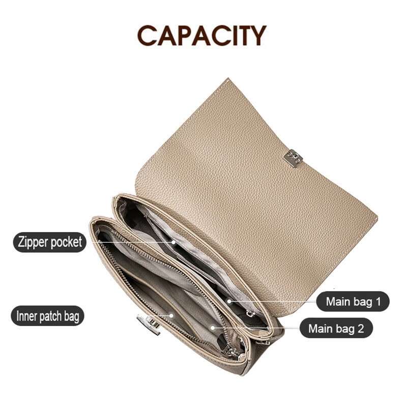Saddle Bag For Women 2024 New Fashionable Versatile Mother Handbag Lady Genuine Leather Crossbody Girls Single Shoulder Bags