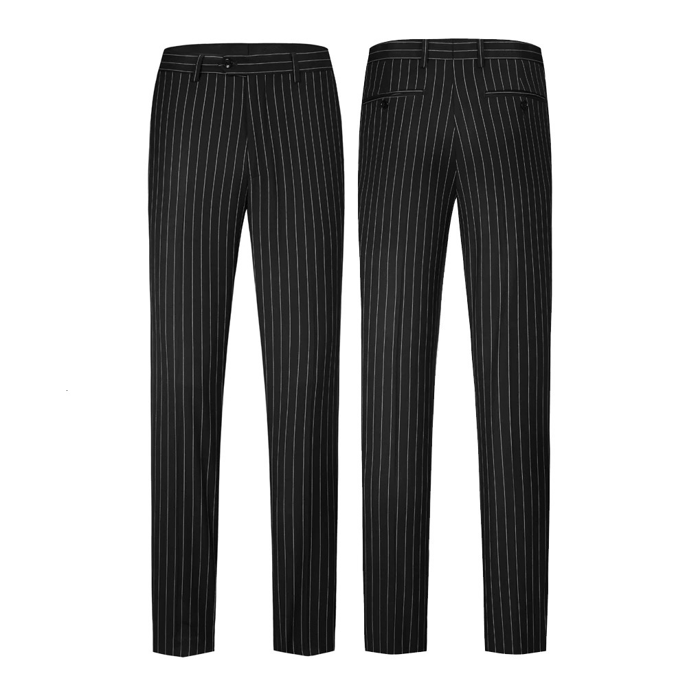 Mens Suits 2 Pieces Vintage Double Breasted Suit Black Red Stripe Terno Slim Fit Large Lapels Wedding Groom Tuxedo Tailcoat Men 250102