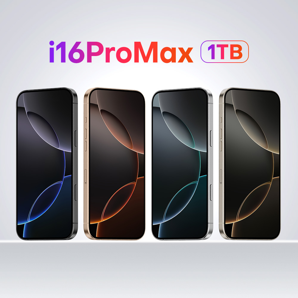 Smartphone haut de gamme I16 Pro Max - Appareil Android déverrouillé avec reconnaissance faciale énorme 6.9
