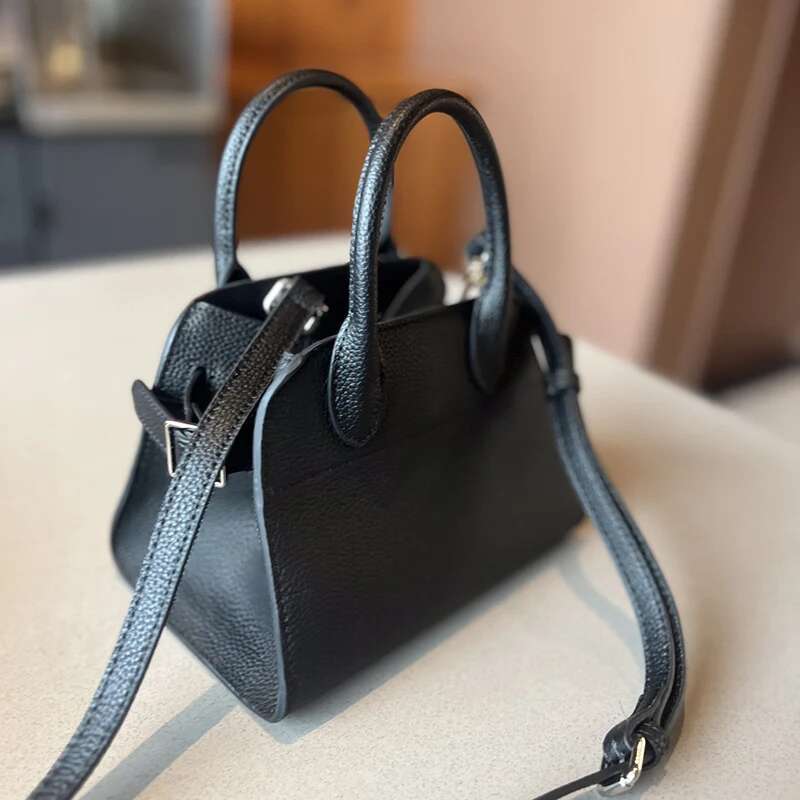 2024 New Women Mini Female Genuine Leather Small Tote Handbag Lady Fashion Shoulder Bag Girls Minimalist Messenger
