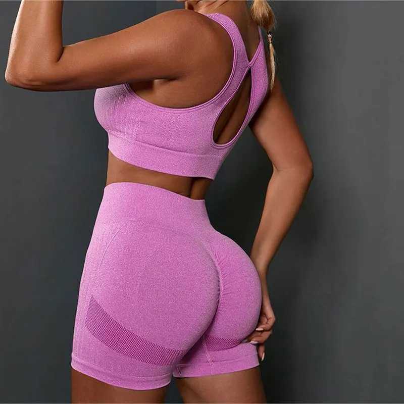 Summer Europe and the United States yoga suit women running sports fitness training two-piece setXJ250109