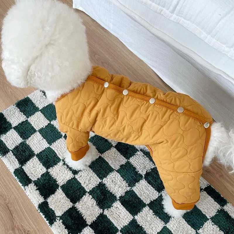 Dog Waterproof Jacket 2024 Dog Winter Jumpsuit Cotton Dog Clothes Thickened Warm Dog Coat Chihuahua Poodle Bichon Pet ClothingXJ250109