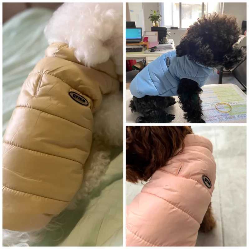 Luxury Dog Jacket Waterproof Solid Dog Clothes Dog Warm Coat Chihuahua French Bulldog Bichon Clothing Pet Supplies Girl Dog VestXJ250109