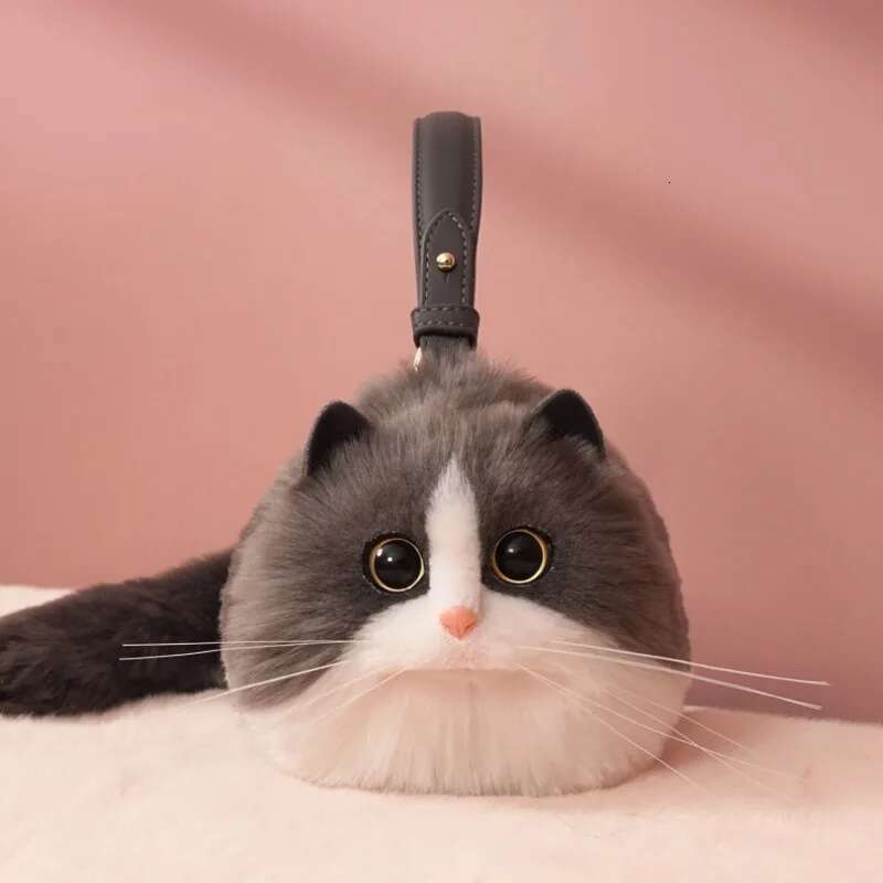 Shoulder Trendy Cute Cat Valentine's Day Exquisite Birthday Gift Zipper Personality Shopping Square Satchel Bag For Girl