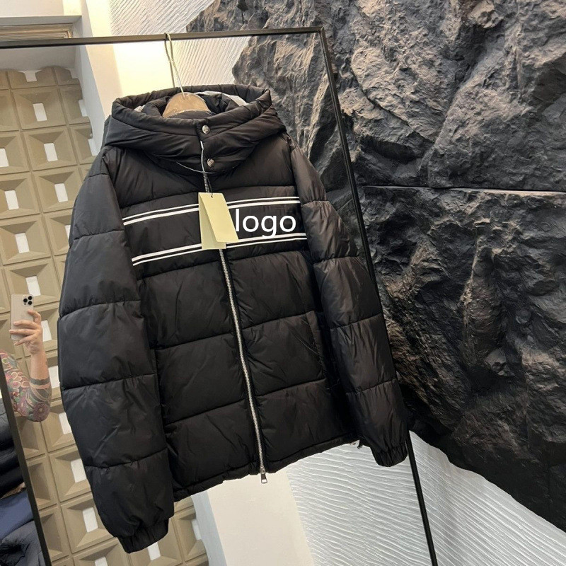 Designer Coats Men's Jackets Thick Winter Embroidered Hooded Jacket Warm and Casual Men's Clothing Size L-XXXL