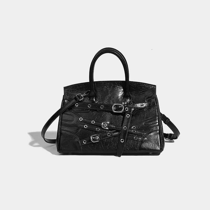 Niche Designer Punk Style Motorcycle Exquisite And Versatile Hot Girl High-End Casual Simple Handbag Shoulder Bag
