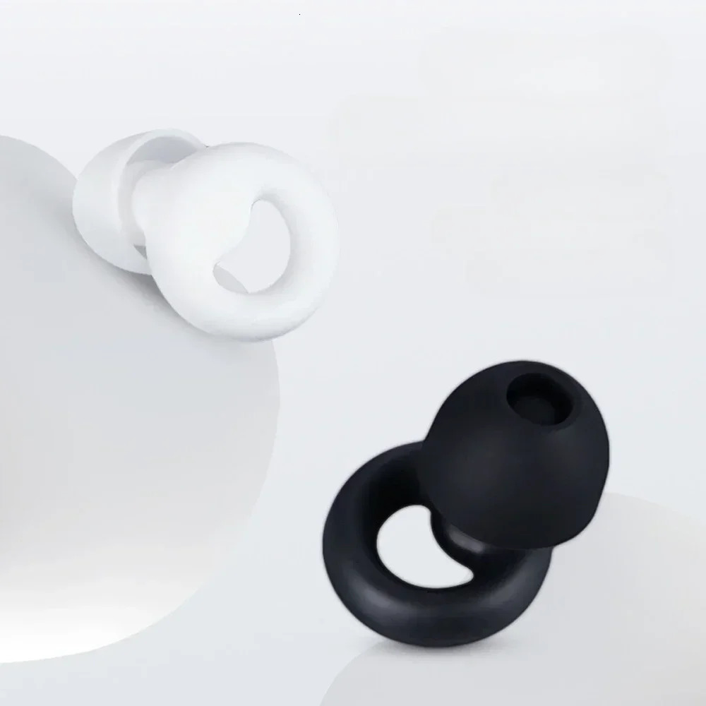 Anti Noise Silicone Earplug Sleep Reduction Ear Plug Canceling Soundproof Plugs Waterproof Swimming Soft Protector 250108