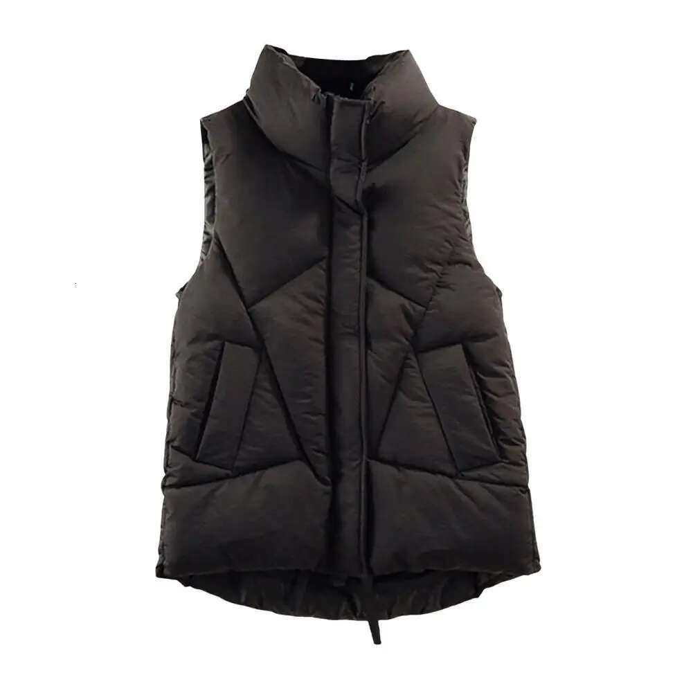 Women's Winter Vest Lapel Zipper Designer Jacket Cotton Pad Warm Sleeveless Jacket Suitable For Outdoor Activities