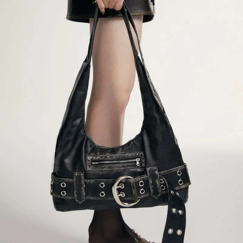 Minority Design 2024 New Fashion Retro Spice Girl Large-Capacity One-Shoulder Underarm Bag