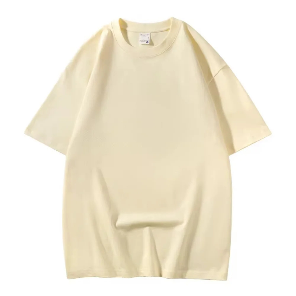 Cotton Tshirt Mens Summer Breathable Short Sleeved Top Casual Sports Round Neck Loose Plain Father Gift 250106