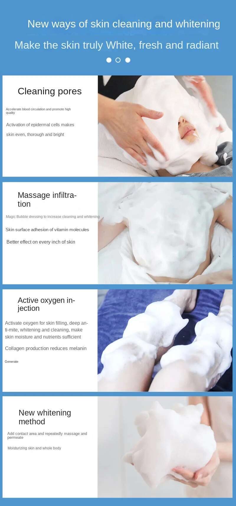 Handheld Activating Facial Cleaning Moisturizing Portable Magic Bubble hine Home Mousse Beauty Instrument