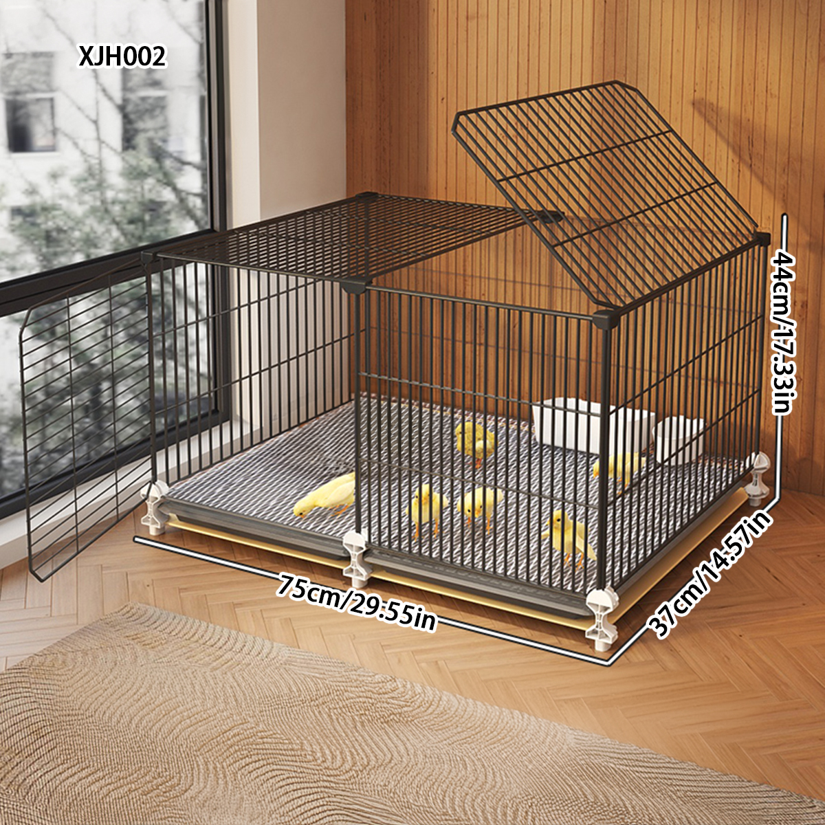 Sturdy Indoor Hen House with Encrypted Design for Small Birds - Spacious Option