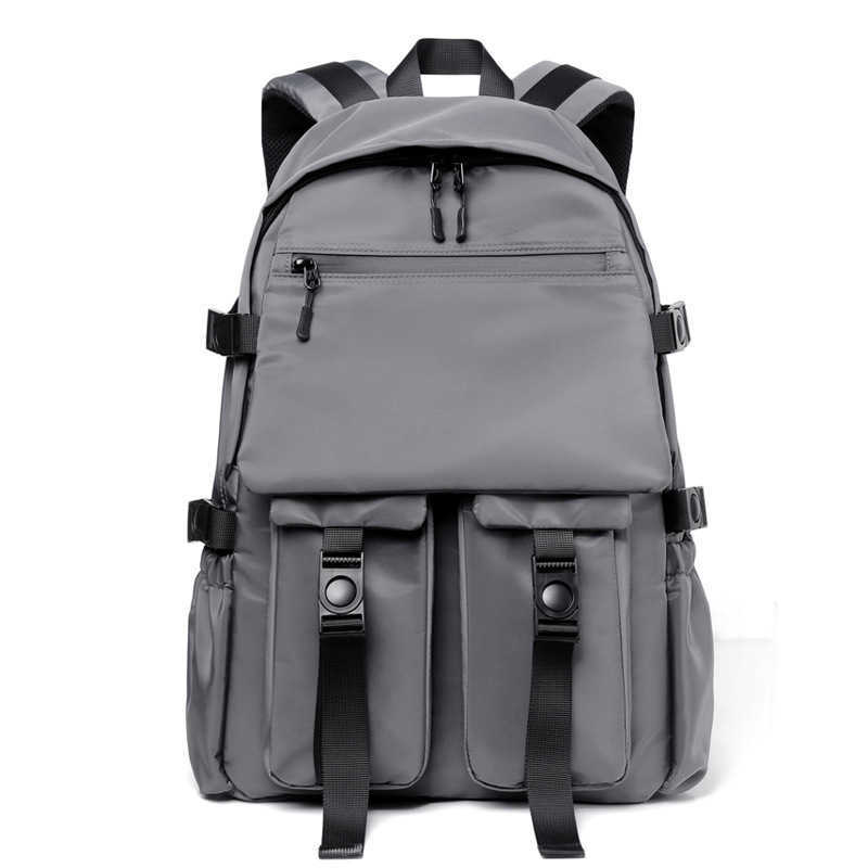 Large capacity backpack, student backpack, middle school student, high school student, college student, trendy brand, fashionable travel bag 250110