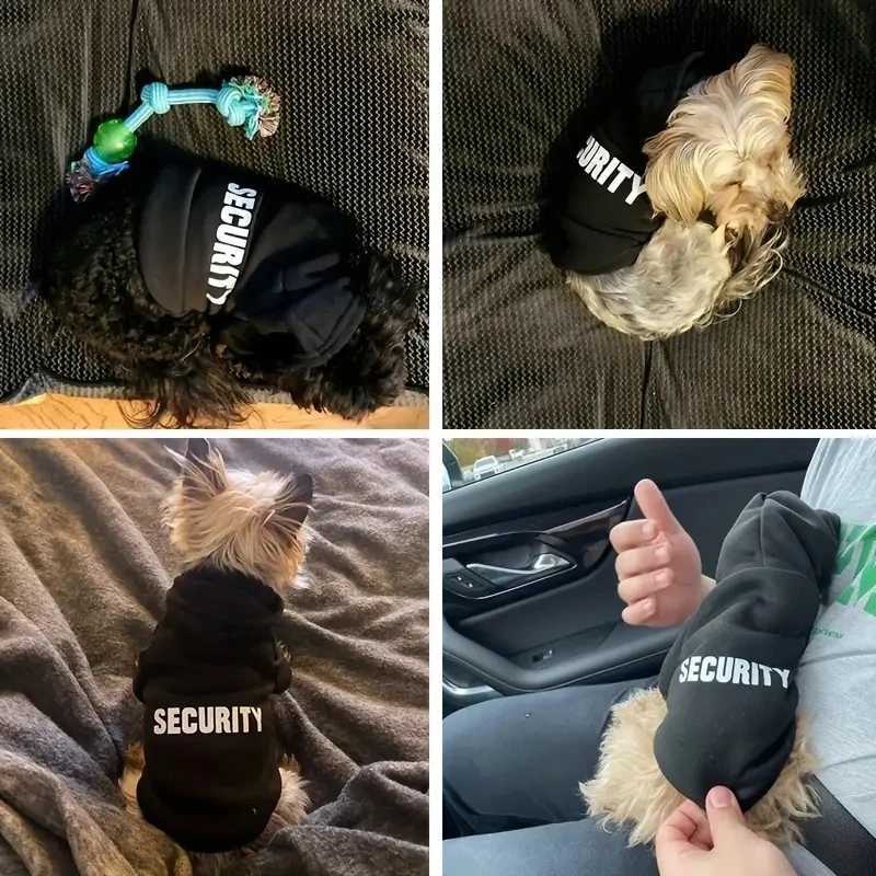 Security Dog Clothes Small Large Dogs Hoodie Coat Chihuahua Dog Sweatshirt French Bulldog Warm Puppy Clothes For Dog XS-9XLXJ250109
