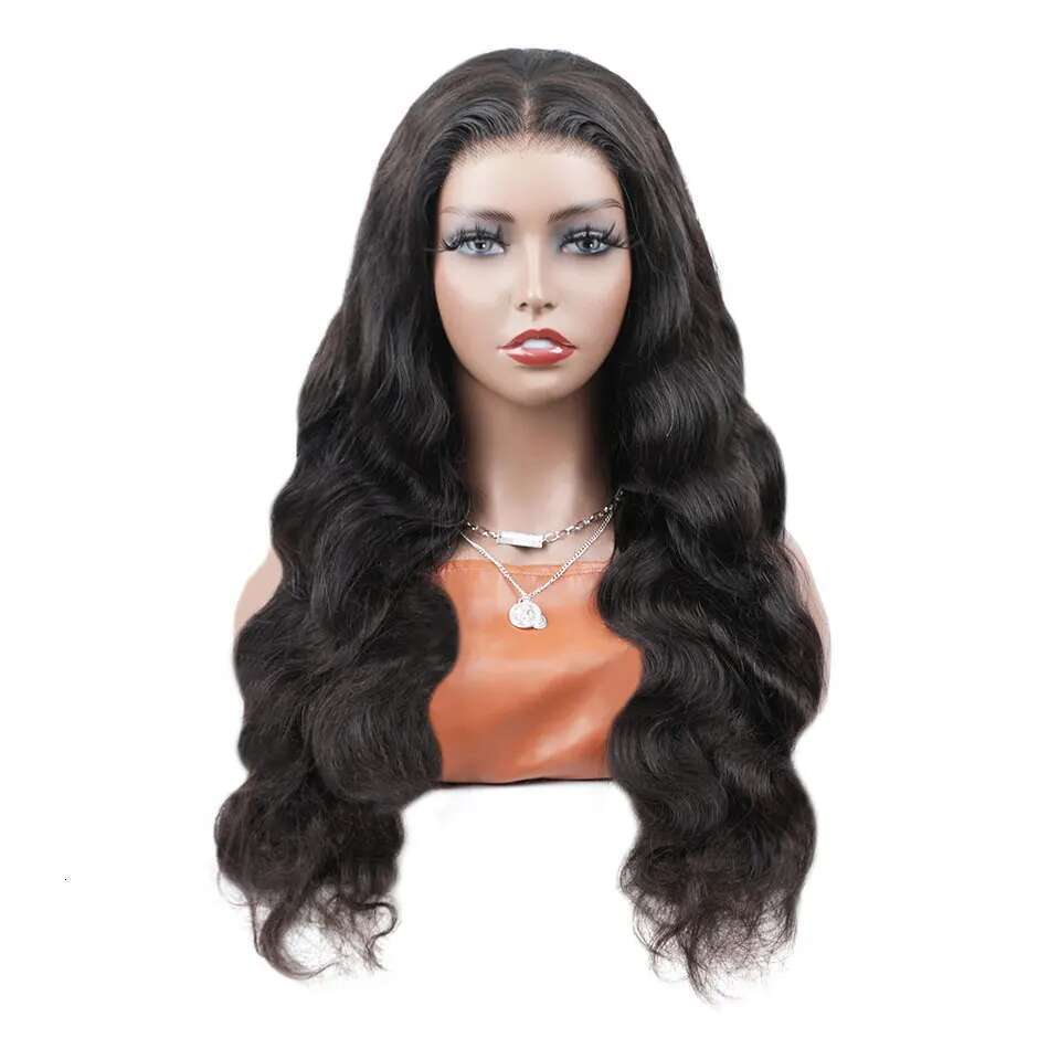 Wear Go Glueless 180% Body Wave Transparent Front Human Hair Wigs For Women 4X4 Pre-Cut Preplucked Lace Closure Wig
