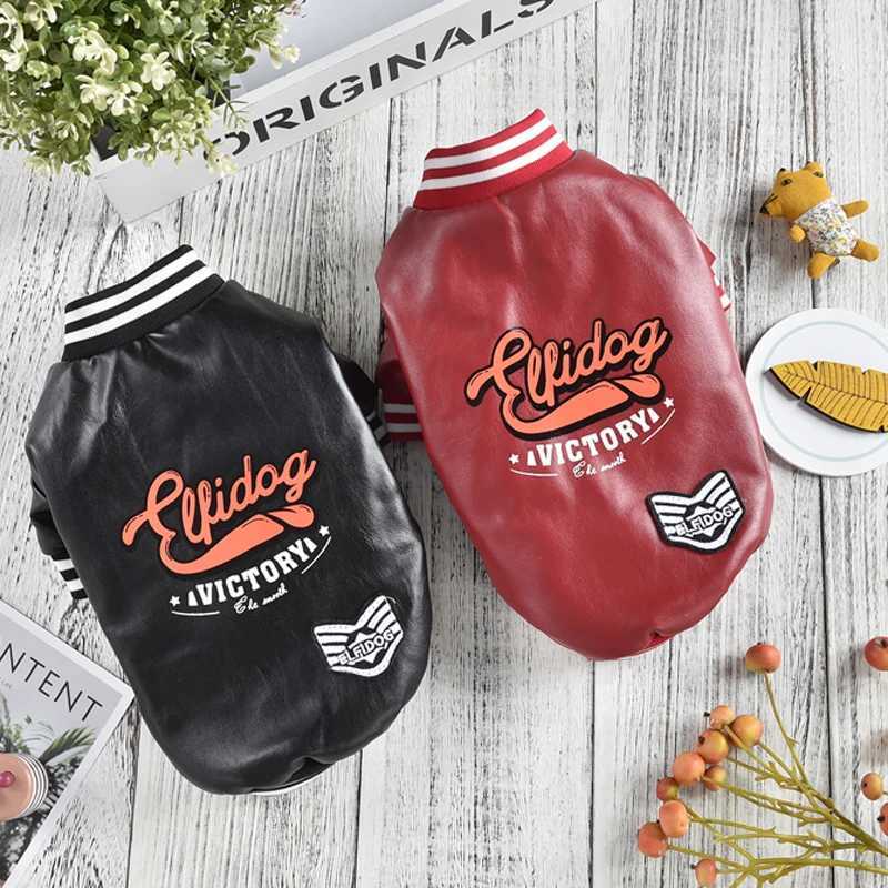 Leather Golden Retriever Clothes For Medium Large Dogs Winter XS 8XL Big Pet Coat Jacket Costume Outfit Pomeranian WaterproofXJ250109
