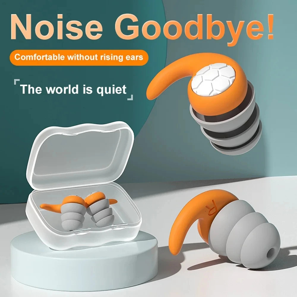 1Pair Sleeping Ear Plugs Noise Reduction Tapones Oido Ruido Soft Oordopjes Earplug Waterproof Para Dormir Earplugs 250108