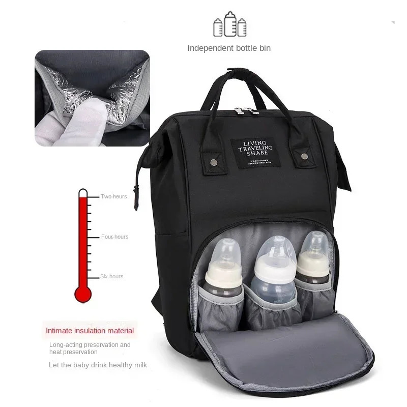 Nappy Backpack Diaper Bag Mummy Large Capacity Bag Mom Baby Multi-Function Waterproof Outdoor Travel Diaper Bags for Baby Care 250106