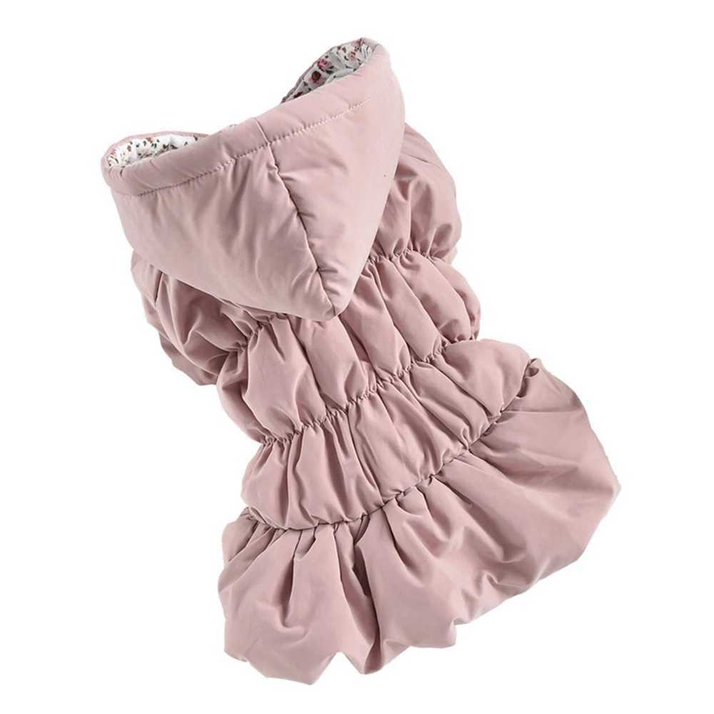 Winter Pet Clothes Warm Dress Hoodie Floral Bubble Skirt Dog Autumn Winter Coat Outfit ClothesXJ250109