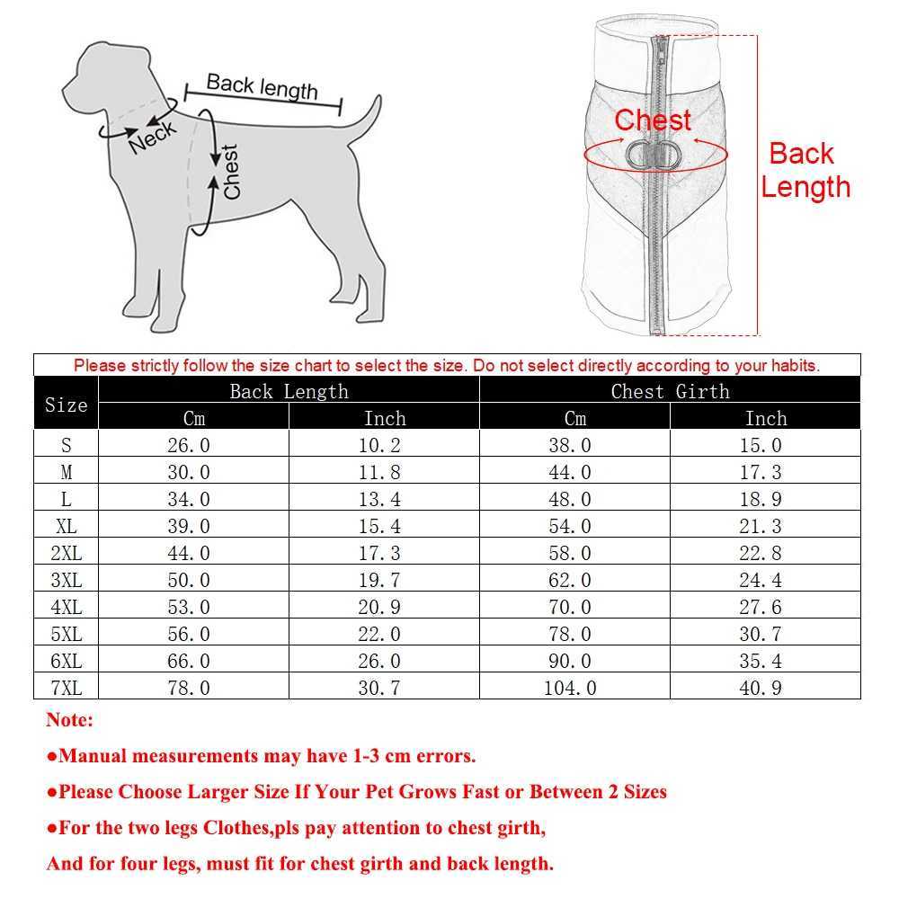 Big Dog Jacket For Small Medium Large Dogs Cats Winter Warm Clothes Waterproof Coat Labrador Golden Retriever Pug Pet OutfitsXJ250109