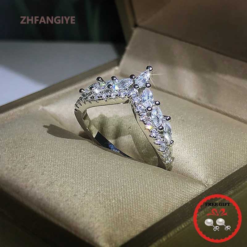 Luxury 925 silver jewelry ring with AAA zircon gemstone finger ring suitable for womens wedding engagement commitment ceremony new arrival W250109