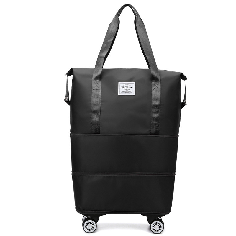 Oxford Cloth Large Capacity Dry Wet Separation Storage Business Travel Lage Bag Detachable Universal Wheel