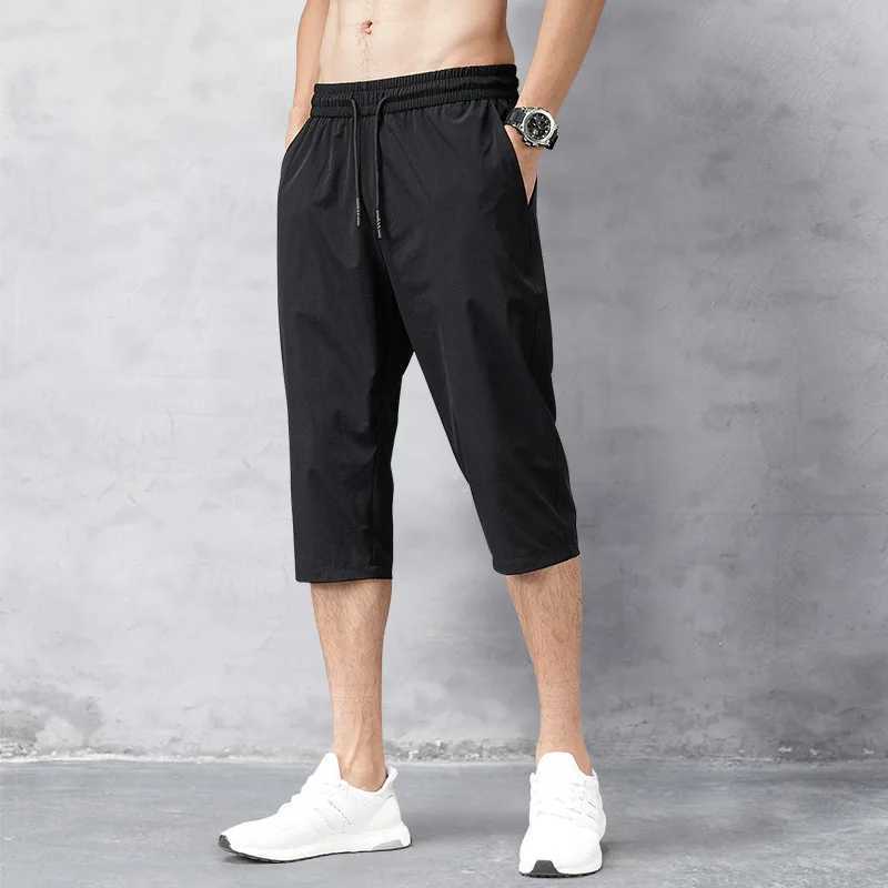 New Arrival Mens Baimu Big Board Quick Drying Beach Black Mens Long Short sleeved Summer Sprint Thin Nylon 3/4 Long Trouser Z250110