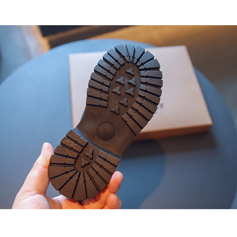 Designer Korean version of fashion children's boots spring new British style solid color children trendy boots girls shoes 2025