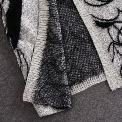 Woman sweater cardigan winter loose long sleeve beauty print fashion womans clothing drop big sale LXJ22211 250106