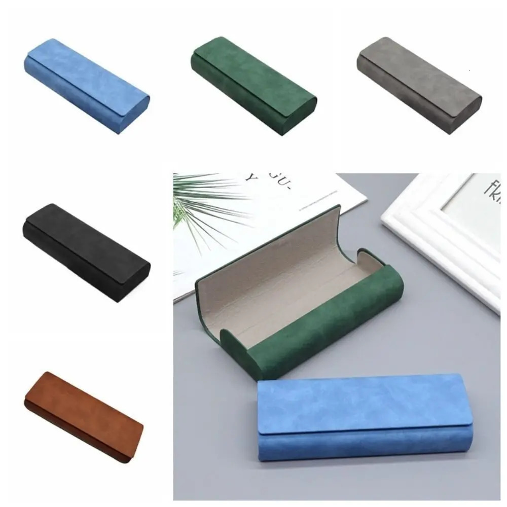 PU Leather Eyewear Bag Portable Retro Wearresistant Sunglasses Case Waterproof Glasses Box 250109