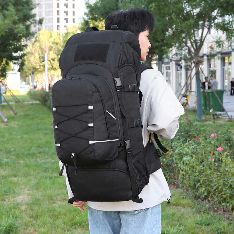 New Hiking Bag Tactical Mother Bag Double Shoulder Bag Backpack Outdoor Sports Daypack Large Capacity Travel Bag 240920