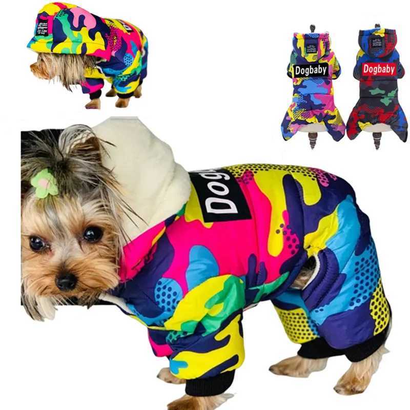 Pet Dog Jumpsuit Thicken Warm Winter Dog Clothes for Small Dogs Cats Chihuahua Jacket Yorkie Shih Tzu Down Coat Poodle OutfitsXJ250109