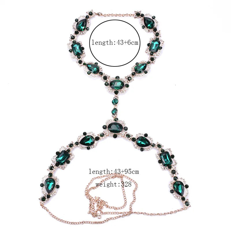 Sexy Bodychain Jewelry Accessory Ruby Red Crystal Rhinestone Bra Harness Corset Necklace Waist Body Chain for Women Men 250107