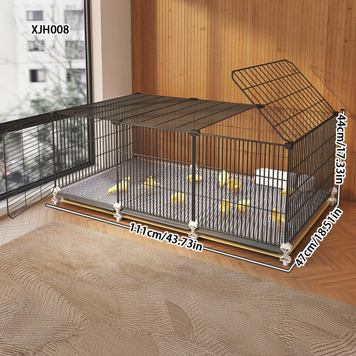 Sturdy Indoor Hen House with Encrypted Design for Small Birds - Spacious Option