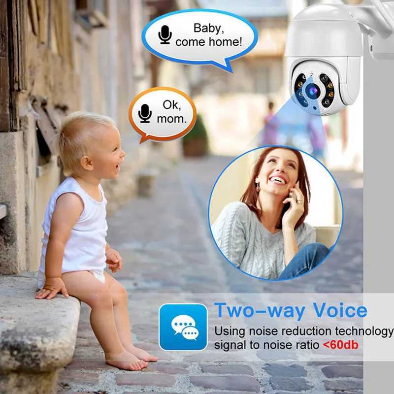 8MP 4K Wireless PTZ Camera HD 1080P Color Night Vision Wifi IP Camera Outdoor 5MP AI Automatic Tracking CCTV Monitoring Camera iCsee X250110