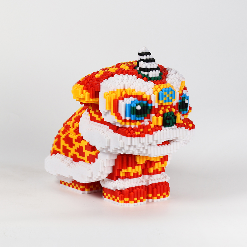 30cm high Hi Caipin Mini Lion Children Adult Puzzle Pellet Block Toys