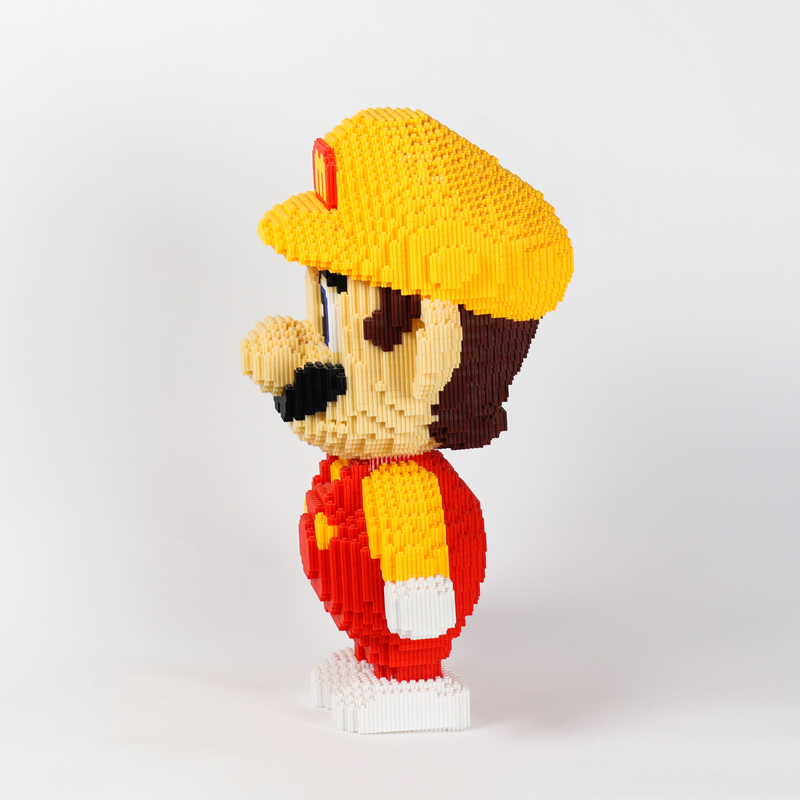 42cm high Hi Caipin Yellow Mary Children's adult educational building blocks particles assembled toys