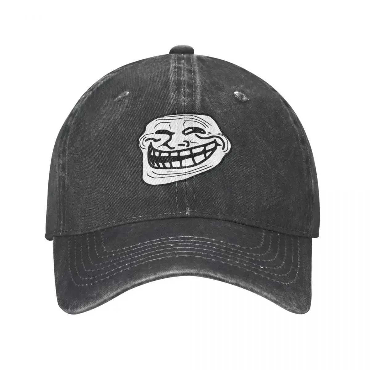 Trollface Denim Hat Truck Hat Fashion Beach Custom Baseball Hat Mens Text X250109