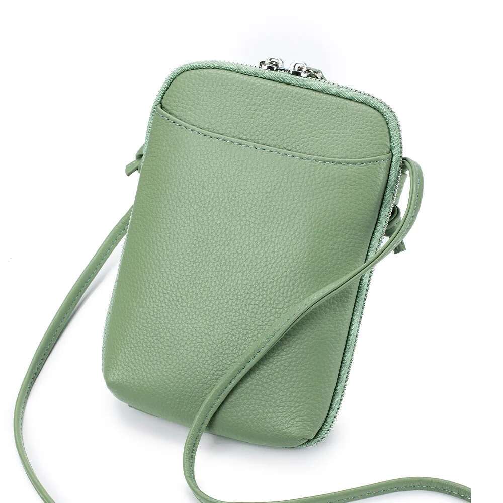 Genuine Leather One Shoulder Women Crossbody Bag Designer Small Handbag Lipstick Key Phone Pouch Holder For Female