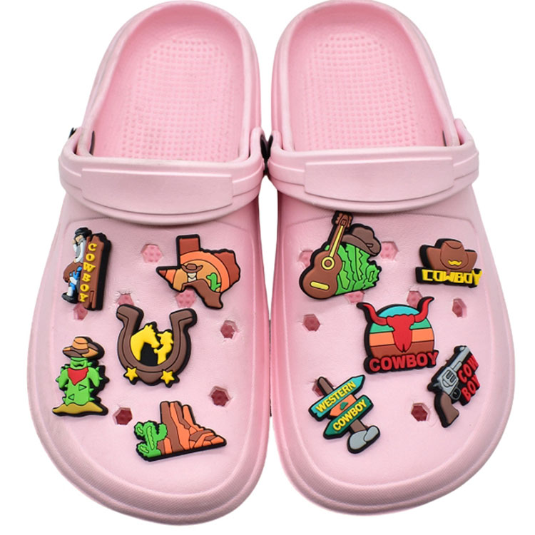 cute animal shoe charms 24 styles boy cows shoecharms buckle reusable soft garden shoe accessories fashion DIY
