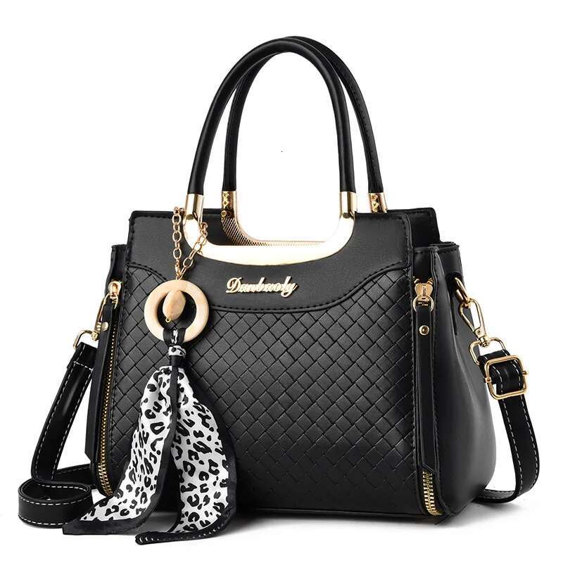 Vento Marea Women 2024 New Small Shoulder Bag Black Ribbons Crossbody Plaid Good Quality Fashion Handbags
