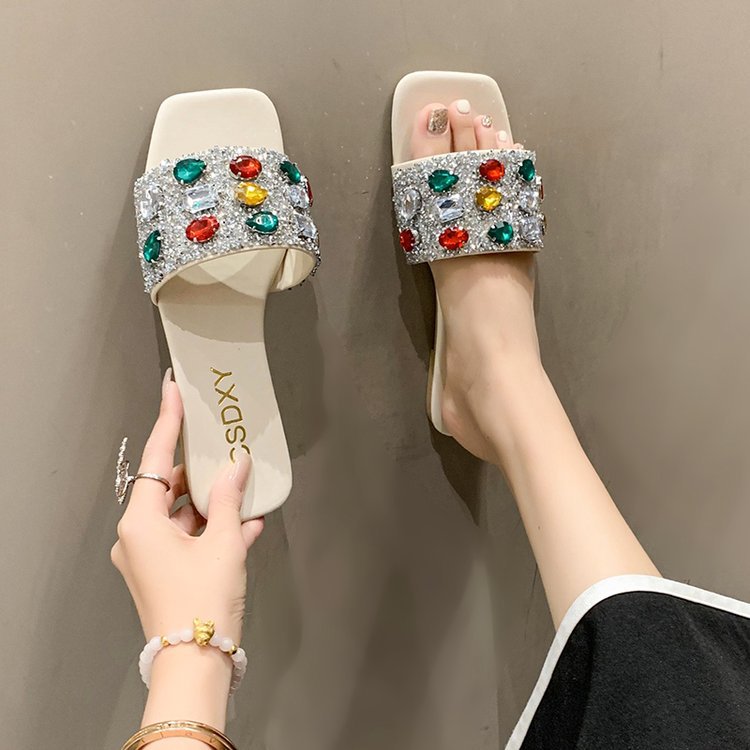 Women Slippers Fashion Flat Bottom Design Sense New Trendy Plus Size hot Triple Black Beige Free shipping