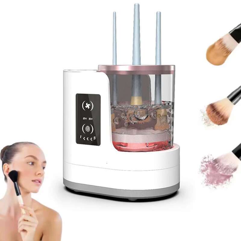 Electric Cleaner Brushes Cleaning Tool Automatic Makeup Brush Washing hine With Stand Quick Drying Device