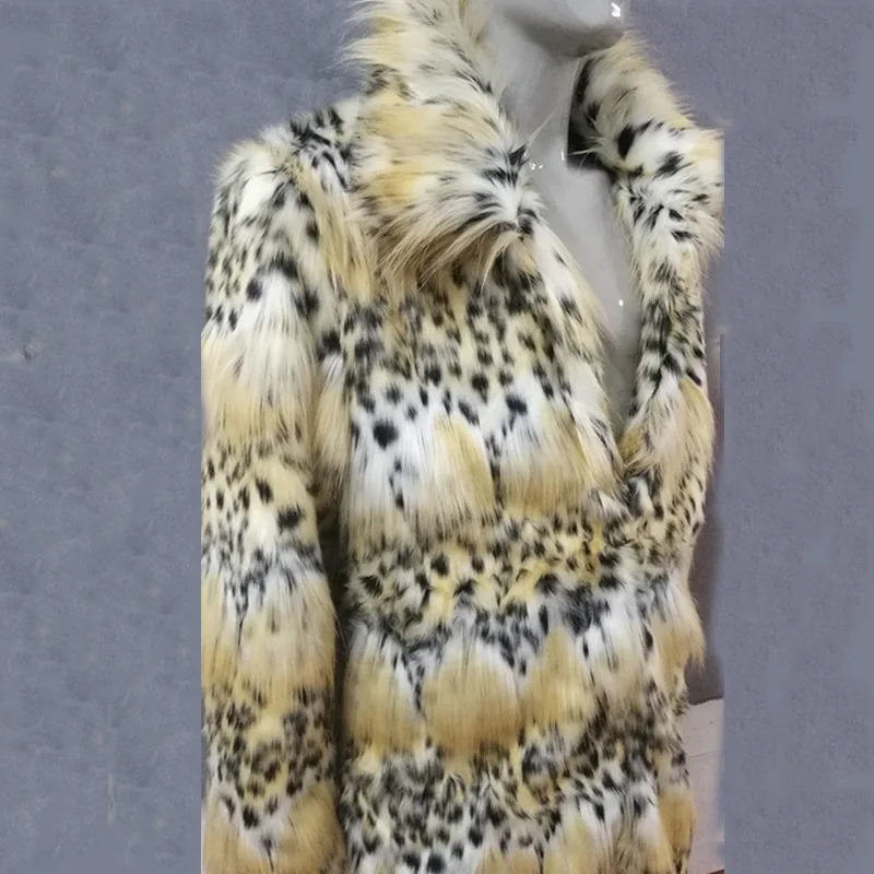 Winter Faux Fur Thick Coats Man Black White Loose Straight Open Stitch Long Full Sleeve Warm Panelled Vintage Windbreak 250107