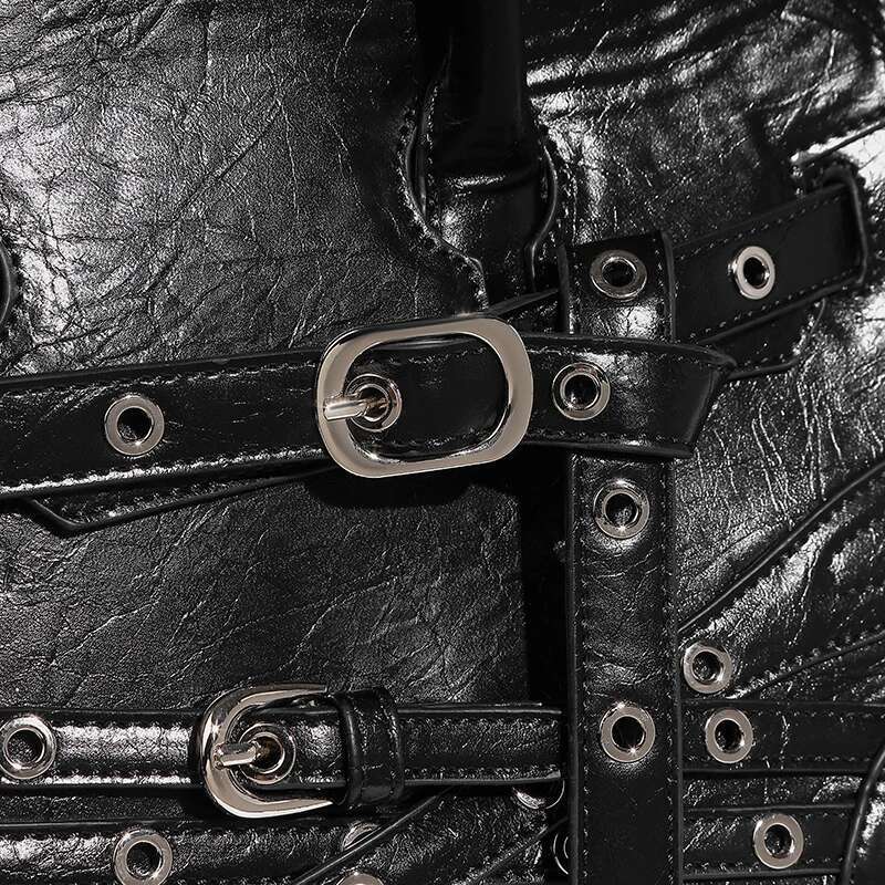 Niche Designer Punk Style Motorcycle Exquisite And Versatile Hot Girl High-End Casual Simple Handbag Shoulder Bag