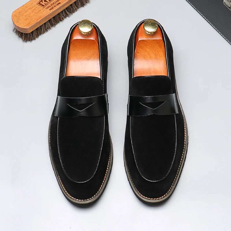 Fashion Men's Casual Leather Shoes Men Classic British Style Penny Loafers Moccasins Mens Party Wedding Outdoor Driving Flats