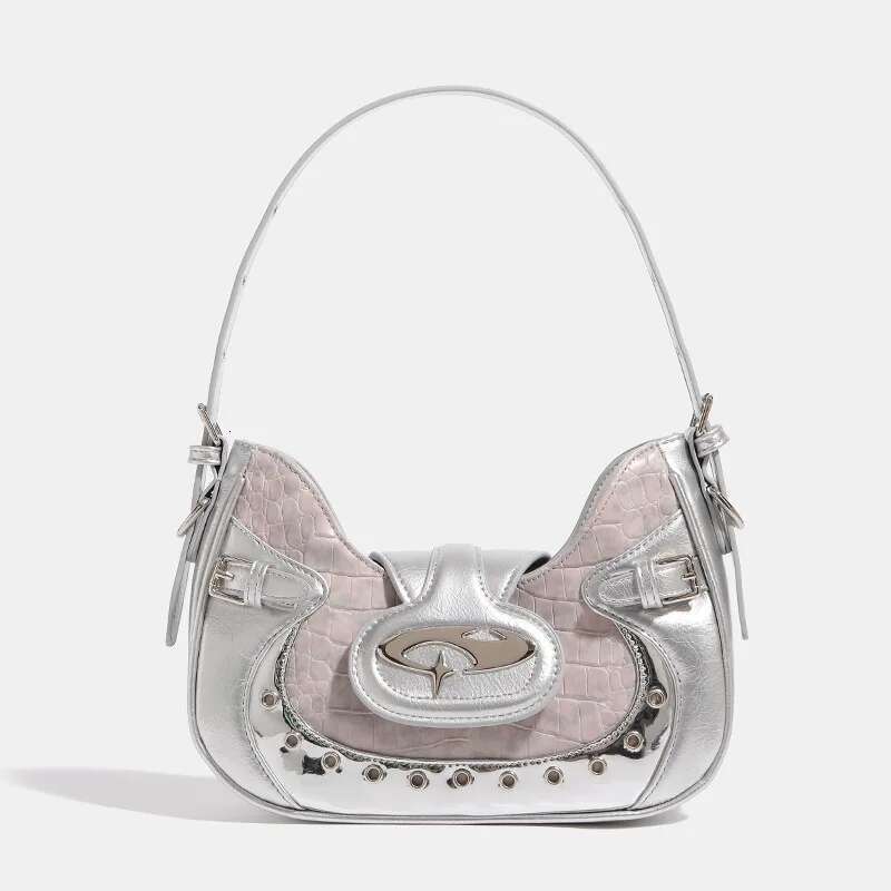 Millennium Spicy Girl Motorcycle Female Crowd Design Underarm Single Shoulder Handheld Crossbody Bag