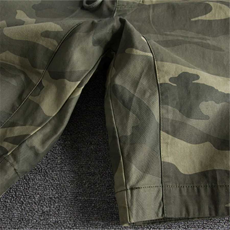 Summer Men Camouflage Shorts Casual Elastic Waist Comfort Loose Jogging Pants Cotton Cargo Gym Running Shorts Beach Shorts Z250619