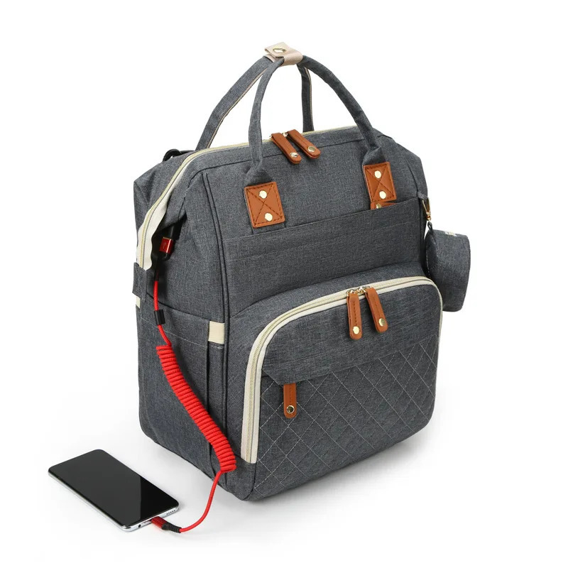 USB Mummy Bag Diaper Bag Backpack Waterproof Mommy Travel Nappy Bag For Baby Care Maternity Stroller Bag Colorful Large Capacity 250106