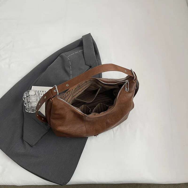 2024 High Quality Soft Leather Women's Handbag Designer Girl Boston Bag Large Capacity Shoulder Bags Sac A Main